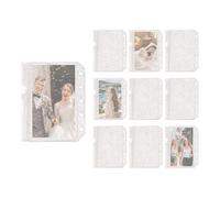 Transparent Sheet Protectors,10 Pieces Zipper Sleeves For 5 Rings M5 Tickets | Folder Document Sleeves,for Professional Students Travellers Photos Cards Receipts