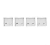 Transparent Shower Curtain Clips 14Pcs for Stability and Security in Your Bathroom Environment (4Pcs)