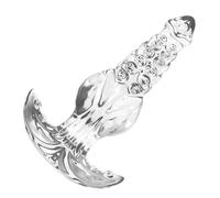 Transparent Silicone Butt Plug Anal Plugs, Realistic Buttplug Wearable Anal Sex Toys with Anchor Shape Base Adult Toy for Men Women