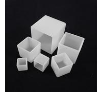 Transparent Silicone Mould, Resin Casting Moulds, 6 Pieces Square Resin Mould Cube Silicone Moulds Resin Casting Moulds for DIY Crafts Making, 6 Sizes