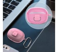 Transparent Silicone Protective Cover Designed for SHOKZ Open Dots ONE Headset with Waterproof Shielding (Transparent Pink)