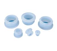 Transparent Silicone Rubber Snap-on Grommet Hole Plugs End Caps Bung Wire Cable Protect Bush Hollow O-Rings Sealed Gasket(30pcs,A 38.6mm (E 32.5mm))