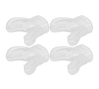 Transparent Silicone Snorkel Mouthpiece, 4pcs U Shaped Design for Diving & Snorkeling, Comfortable Silicone Snorkel Mouthpieces, Reusable Diving Accessories, Perfect for Underwater Activities