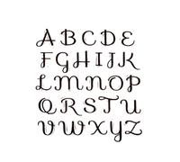 Transparent silicone stamp alphabet height 20 to 30 minutes (02)