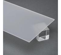 Transparent Single Matte Clear Acrylic Sheet Frosted Opaque Cast Glass Board for Craft,Sign,DIY Display(6mm Thickness,200x200mm)