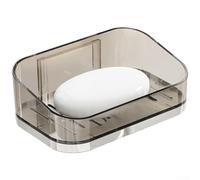 Transparent Soap Dish for Bathroom Sink Organiser(Silver)