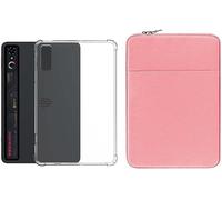 Transparent Soft Case for ZTE Nubia RedMagic Gaming Tablet 3Pro,Oxford Cloth Protective Cover for 9.06'' Tablet, Waterproof Inner Bag+Protective Case (Pink)