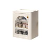 Transparent Stackable Shoe Rack Foldable Shoe Storage Box with Drop Down Front Portable Plastic for Entryway & Bedroom (White 3 Tiers)