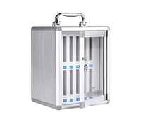 Transparent Stainless Steel Cell Phone Locker with 12 Slots Perfect for Schools and Factories Storage Cabinet for Mobile Devices Dimensions 21 * 19*