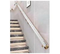 Transparent Staircase Handrails,Wall Mount Handrail with Gold Brackets,Acrylic Hand Railing,Safety Stair Railing Grab Bar(170cm/66.9in/6ft)