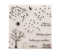 Transparent Stamp Silicone Seal Sheet for Scrapbook Card