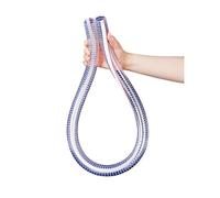 Transparent Steel Wire Hose,Soft in All Seasons Plumbing Watering Tubing 1 Meter PVC Plastic Pipe 10mm 13mm 16mm 19mm 22mm 25mm Tools(ID 16xOD 21mm)