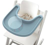 Transparent Stickers to Secure Suction Plates, Bowls & Toys - 6 Pack - Compatible with Stokke Tripp Trapp Tray, Stokke Clikk, Bugaboo Giraffe, Lalo and Others.
