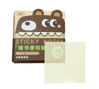 Transparent Sticky Notes 100 Sheets Translucent Pull-Out Aesthetic Memo
