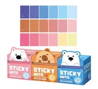 Transparent Sticky Notes 105 Sheets 3 Set Glitter Animal Fruit Pull Out