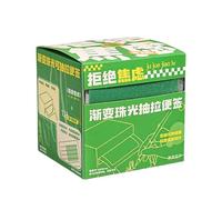 Transparent Sticky Notes 126 Pads/Roll Self Translucent Clear See Through Post Sticky Notes for Planner Journaling School College Teacher Student Supplies Dvj823 (Green, 7.8x7.4x8cm)