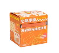 Transparent Sticky Notes 126 Pads/Roll Self Translucent Clear See Through Post Sticky Notes for Planner Journaling School College Teacher Student Supplies Dvj823 (Orange, 7.8x7.4x8cm)