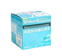 Transparent Sticky Notes 126 Pads/Roll Self Translucent Clear See Through Post Sticky Notes for Planner Journaling School College Teacher Student Supplies Dvj823 (Sky Blue, 7.8x7.4x8cm)