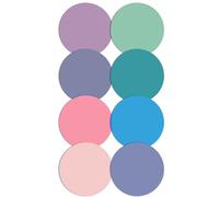 Transparent Sticky Notes, 400-Pack 8 Color Self-Adhesive Waterproof Round Tabs for Books, Office & School Supplies(Style2)