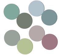 Transparent Sticky Notes, 400-Pack 8 Color Self-Adhesive Waterproof Round Tabs for Books, Office & School Supplies(Style1)