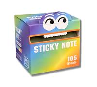 Transparent Sticky Notes, Clear Post It Notes - Self-Adhesive Sticky Notes for Books, 105-Page Pull Tab Roll with Colourful Tabs, Reusable Annotation Kit for Study & School Supplies