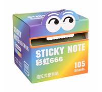 Transparent Sticky Notes, Glitter Pull-Out Cute Sticky Note Pads，A | Funny Self-Stick Notes, Multi Purpose Colorful Sticky Note for Office Stationery Work School Supplies, Gift for Classroom
