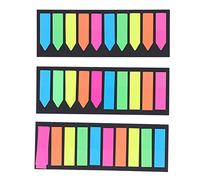 Transparent Sticky Notes, Reusable 15 Sets Colorful, Clear Design for Note Taking and Study - Pressure Sensitive Adhesive, Durable Material, Ideal for Office and School Use