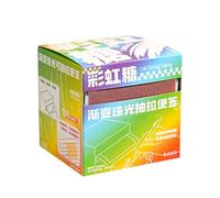 Transparent Sticky Notes Roll with 126 Pads Self- Translucent Planner Supplies for Journaling School College Teacher and Student Stationery (Multicolour, 7.8x7.4x8cm)