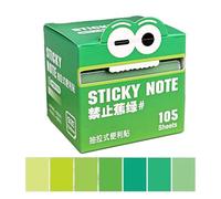 Transparent Sticky Notes, Translucent Memo Pad, Easy Pull with Color Sheets, Colorful Roll with Smooth Paper, 2.95x2.76x2.76 Inches School Accessories, Notebook Reminder for Students Workplace Home