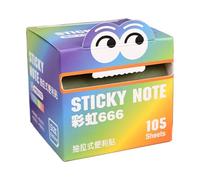 Transparent Sticky Notes, Translucent Memo Pad, Easy Pull with Color Sheets, Colorful Roll with Smooth Paper, 2.95x2.76x2.76 Inches School Accessories, Notebook Reminder for Students Workplace Home