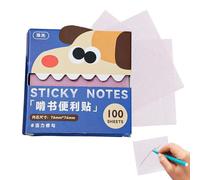 Transparent Sticky Notes Translucent Reusable Pull-Out Writing Pads