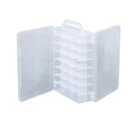 Transparent Storage Containers, Double-Sided Storage Box with Handle - 46 Compartments Transparent Lid Box for Home Office Bedroom Small Objects Toys