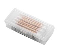 Transparent Swab - Compact Pad Holder Clear Acrylic Storage Box, Portable Makeup Pad Case | Swab Holder for Bathroom with Compact Design for Travel, Vanity Storage, Dressing Tab