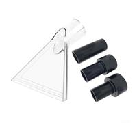 Transparent Swivel Head Carpet Cleaning Nozzle Kit with Large and Small Tips plus Adapters for Carpet & Sofa Fabric Cleaning Compatible with Most Portable Extractors(B)
