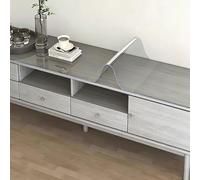 Transparent Table 35 x 88 cm Transparent Waterproof Waterproof Table Cover Wipeable PVC for Worktop Kitchen Restaurant Party Events, Rounded Corners