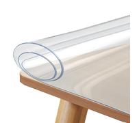 Transparent Table Cover - 0.7mm Thick PVC Protective Pad | Protective Desk Cover - For Kitchen Home Restaurant Dressing Table Dining Room Picnic Desk Counter Furniture