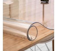 Transparent Table Cover 2.0mm Thick Waterproof, Easy-Clean Rectangular Table Protector, Washable and Durable, Perfect for Dining Tables (30x100 cm)