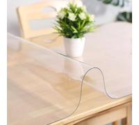 Transparent Table Cover Protector Clear Plastic Table Protector 90x140 cm 1.5mm Thick Easy Clean Rectangle Cover Durable ScratchResistant Table Mat for Dining Desk Dresser & Nightstand Protection