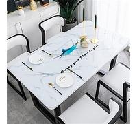 Transparent Table Cover Protector Transparent Plastic Tablecloth Waterproof Strong Table Protector Covering Plastic Desk Pads Cloth Rectangle Placemats Dustproof Soft Glass Crystal Boards(G,100x100cm)