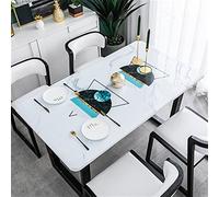 Transparent Table Cover Protector Transparent Plastic Tablecloth Waterproof Strong Table Protector Covering Plastic Desk Pads Cloth Rectangle Placemats Dustproof Soft Glass Crystal Boards(J,90x150cm)