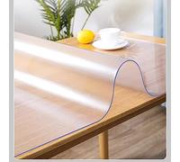 Transparent Table Protector 1.0mm Waterproof PVC Tablecloth Cover Washable Matt Plastic Table Protector (40x60cm/16x24in)