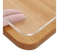 Transparent Table Protector 1.5mm PVC Easy-Clean Rectangle Cover for Wooden Tables Clear Plastic Tablecloth 100x180 cm Durable Protection for Dining & Kitchen.