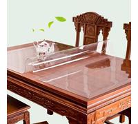 Transparent Table Protector Mat1.5mm Thick Clear Desk Pad for Kitchen Office Dresser NightstandSizes: 12"x12" 14"x48" 20"x36" 36"x48" 50"x54" Tablecloth Cover