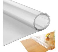 Transparent Table Protector - Protects Your Furniture with 0.7mm PVC Tablecloth | PVC Sheet for Kitchen and Office | for Restaurant, Dining Room, Dressing Table and Countertop, and Waterproof