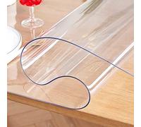 Transparent Table ProtectorWaterproof PVC Clear Table Cover for Wooden Tables Rectangle Available Sizes 100x270cm Durable Easy to Clean Scratch Resistant