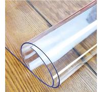 Transparent Tablecloth Waterproof Table Cover 110x190cm Oilcloth for Dining Easy Clean & Stylish Table Protector Perfect for Home & Events