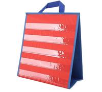 Transparent Tabletop Teaching Pocket Chart, Double Sided Self Standing Math Pocket Chart, Foldable Oxford Cloth Chart with Clear Pockets for Classroom Home Kindergarten