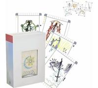 Transparent Tarot Deck,Classic Tarots Learning Deck Fortune Telling Game,Tarot Deck With Simple Yet Striking Images,The Tarot Cards With Guidebook Box Set & Card Meanings,Divination Tool,1set