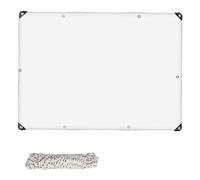 Transparent Tarp 340 x 390 cm Windproof Tear Resistant Transparent Waterproof Pergola Covers with Grommets for Home, Garden, Outdoor, Camping, Caravan, A