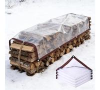 Transparent Tarpaulin 220 x 290 cm 80 G M², Windproof Tear Resistant, Weatherproof, Frost-Resistant, Uv-Resistant, Waterproof Tarpaulin Cover, Tarp Sheet Cover for Garden, colorless